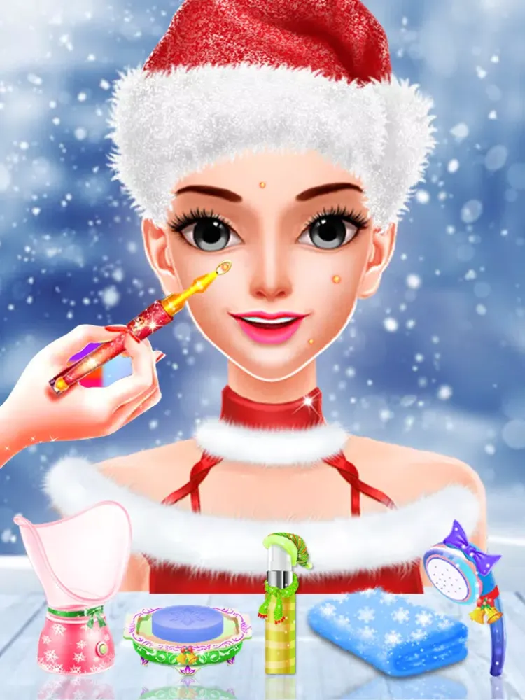 Christmas Girls Makeup Game سکرین شاٹس