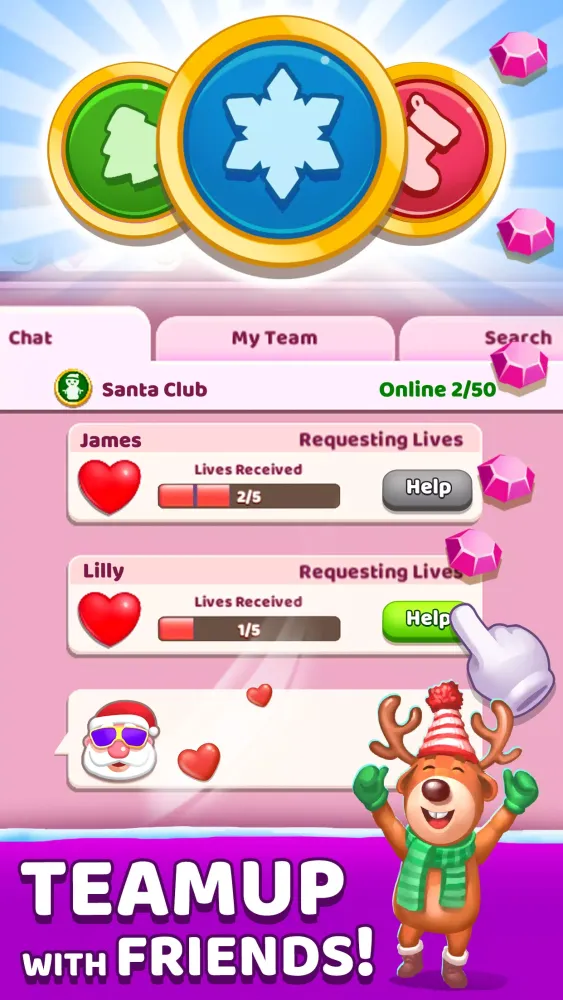 Ảnh chụp màn hình của Christmas Match Game