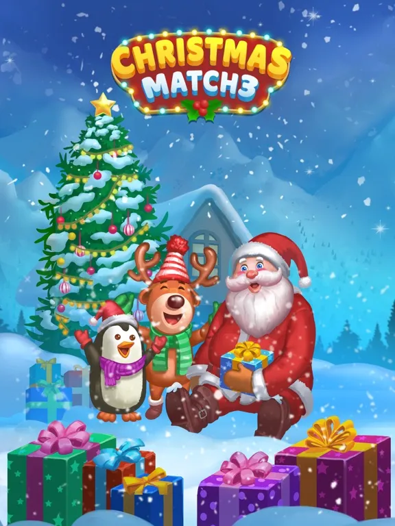 Christmas Holiday Match Games iPad 應用截圖