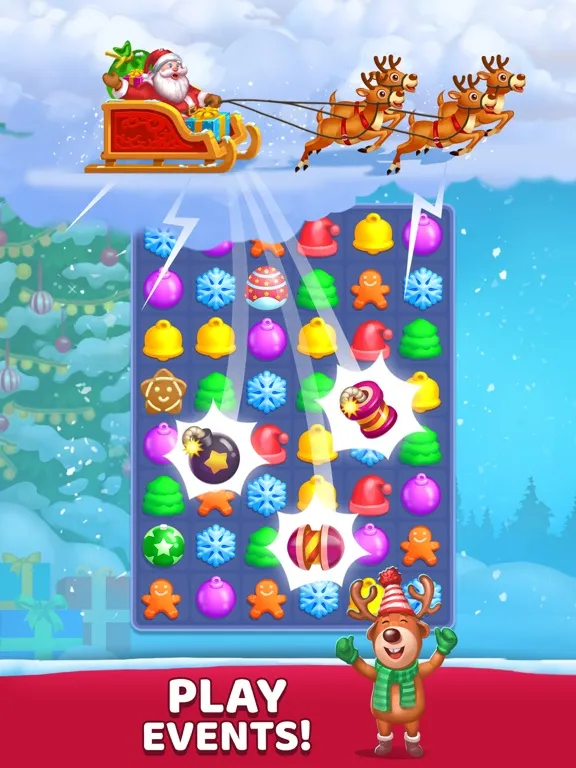 Christmas Holiday Match Games iPad 應用截圖
