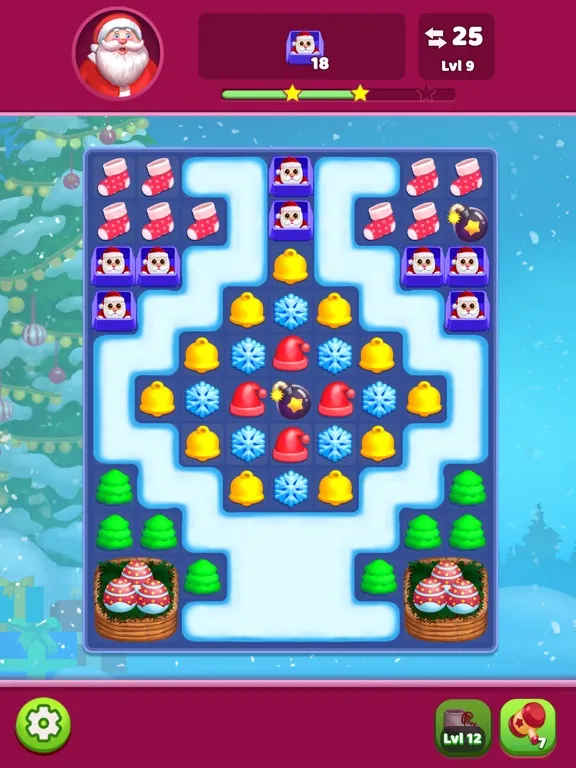 Christmas Holiday Match Games iPad 應用截圖