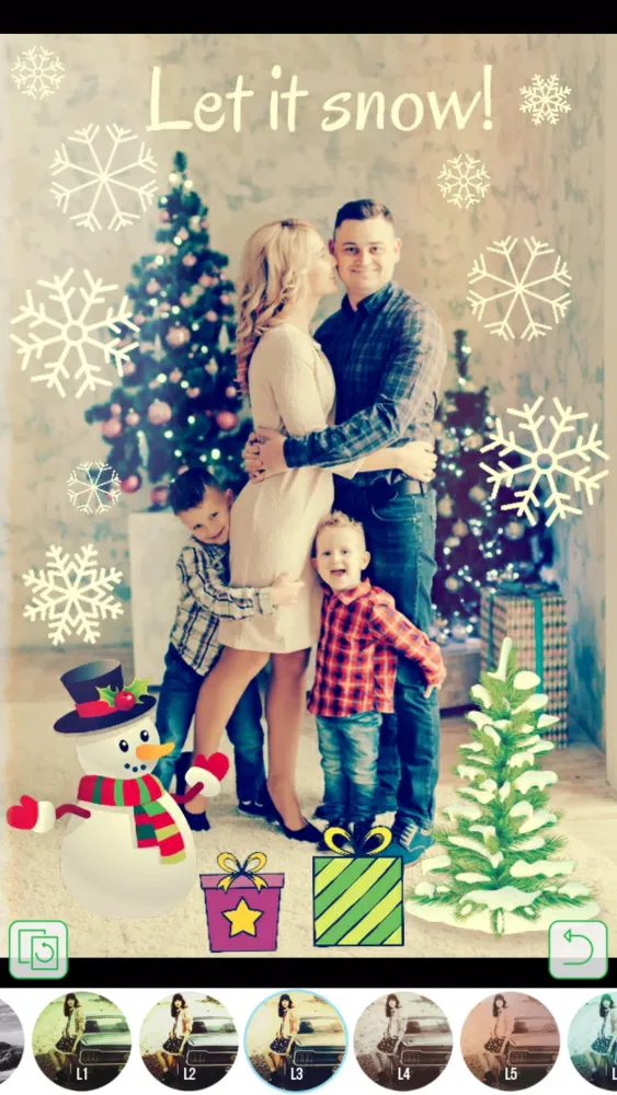 Capturas de pantalla de Christmas Photo Stickers