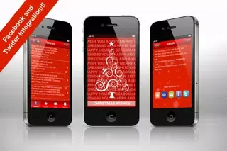 Captures d'écran de Christmas Wishes Lite (with Facebook and Twitter integration)