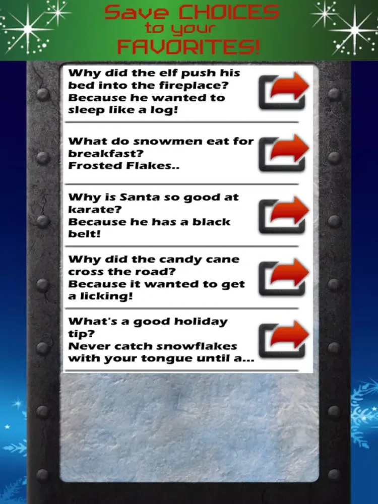 Capturas de pantalla de Best Christmas Jokes & Puns Free! iPad 