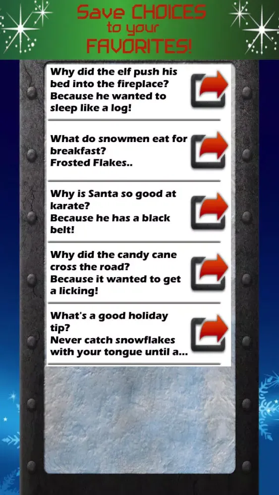 Capturas de pantalla de Best Christmas Jokes & Puns Free!