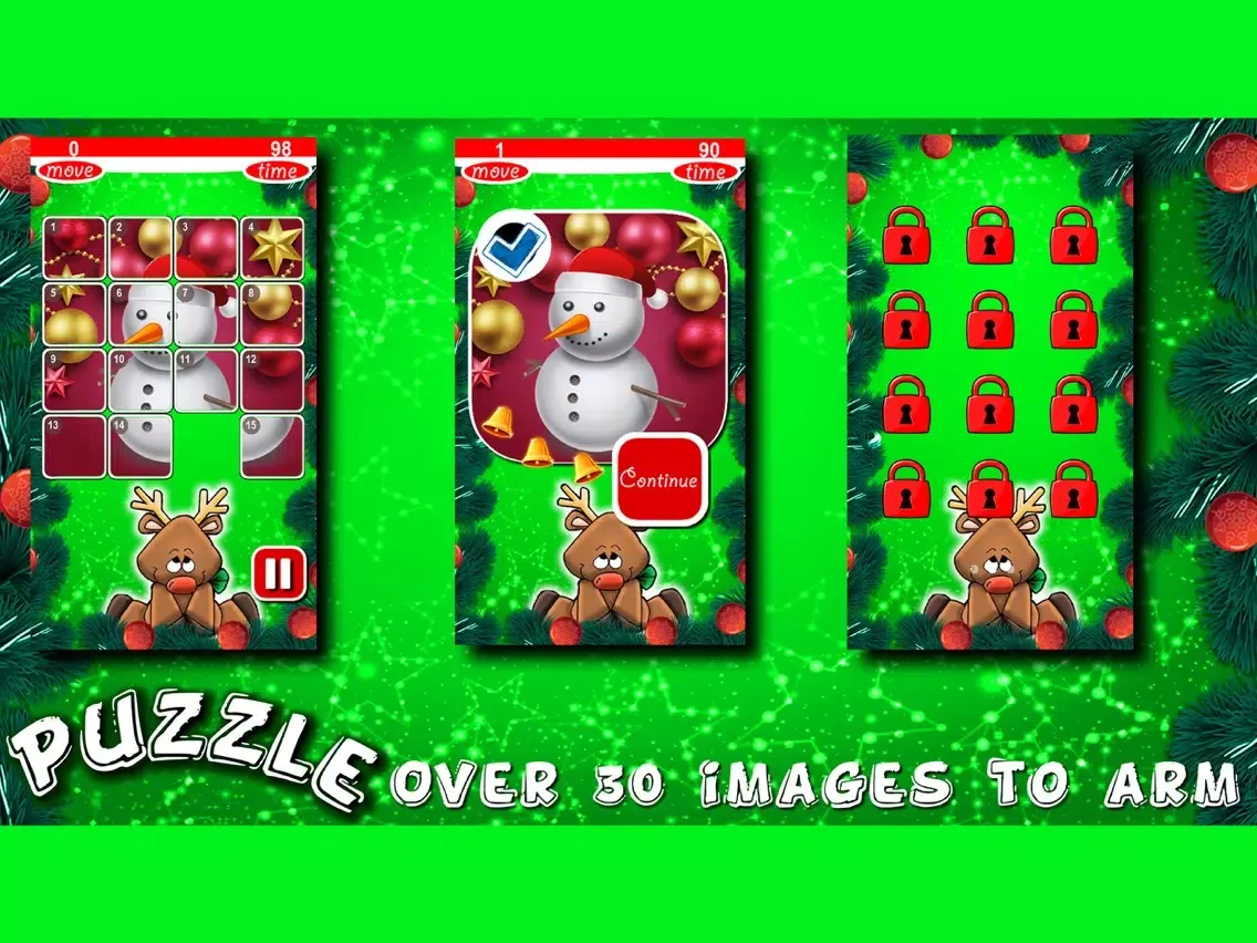 Christmas Puzzles Slide iPad  স্ক্রিনশট