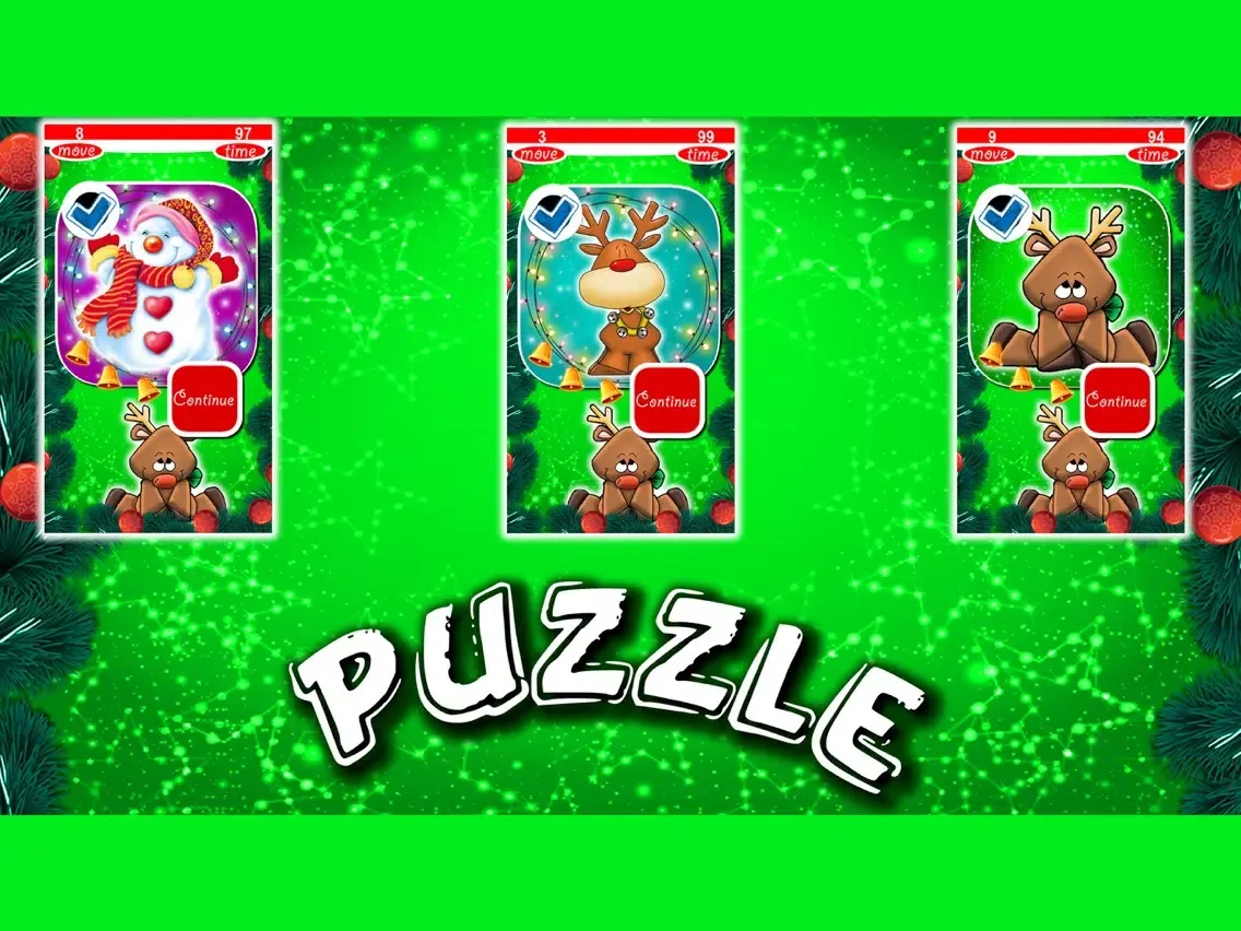 Christmas Puzzles Slide iPad  স্ক্রিনশট