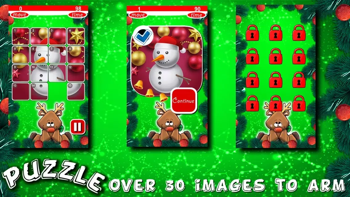Christmas Puzzles Slide স্ক্রিনশট