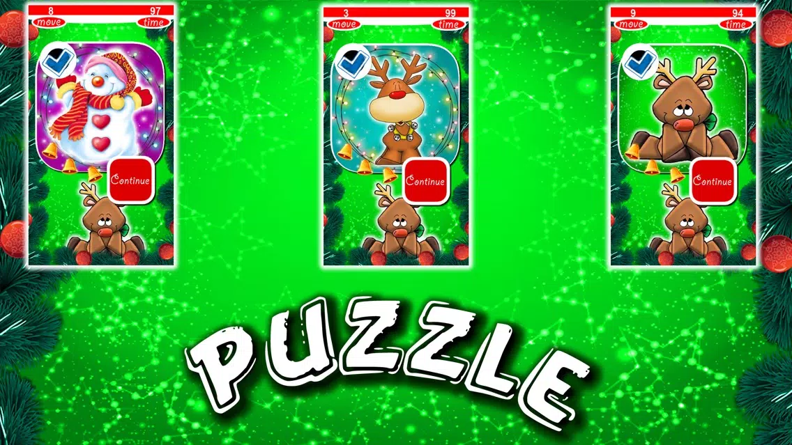 Christmas Puzzles Slide Screenshots