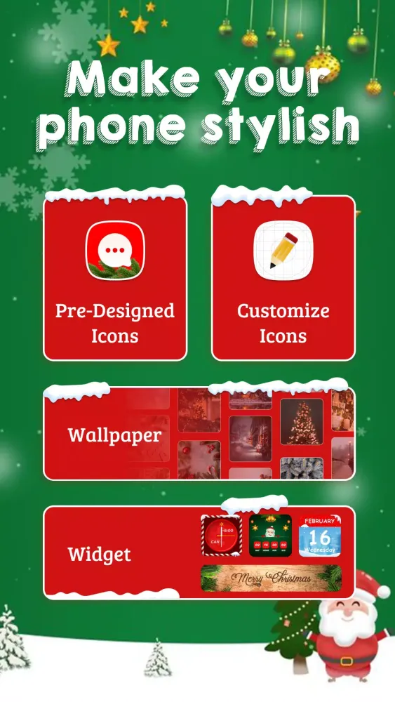 Christmas Theme: Icon Pack Screenshots