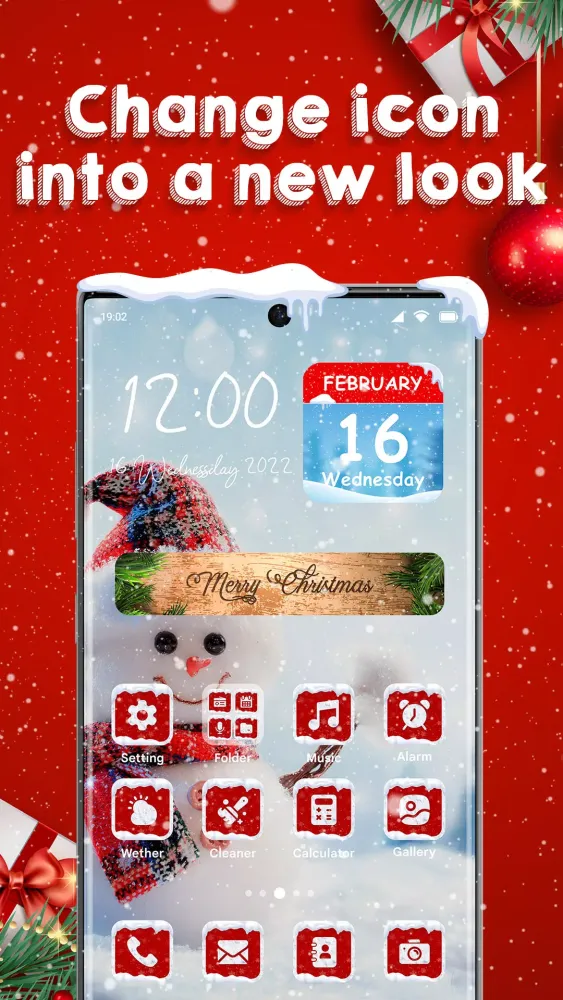 Christmas Theme: Icon Pack Screenshots
