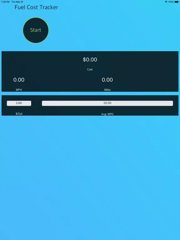 Capturas de pantalla de Trip Fuel Cost Tracker iPad 