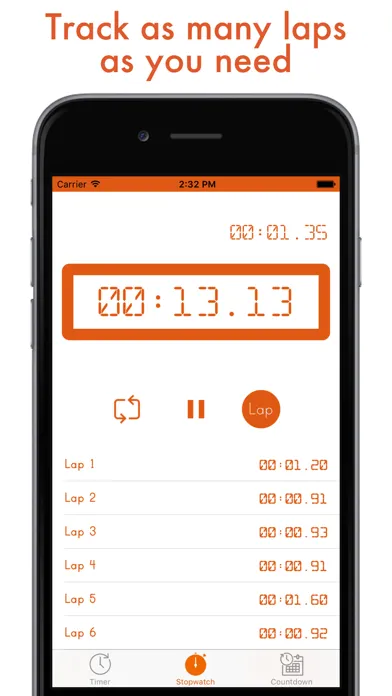 Chrono MAX - timer, stopwatch & countdown together应用截图