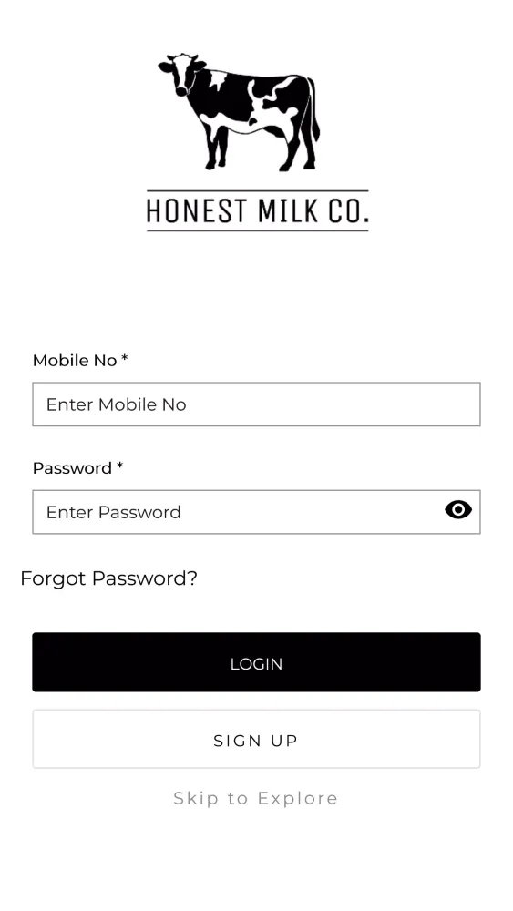 Screenshot di Honest Milk