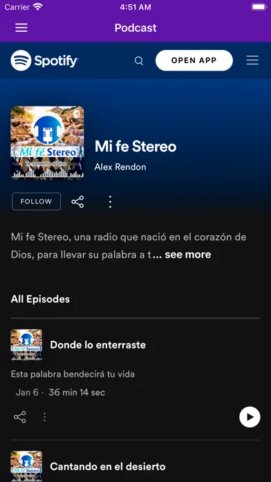 Capturas de tela do Mi Fe Stereo