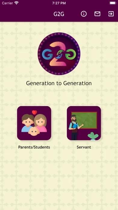 Tangkapan skrin G2G - Sunday School