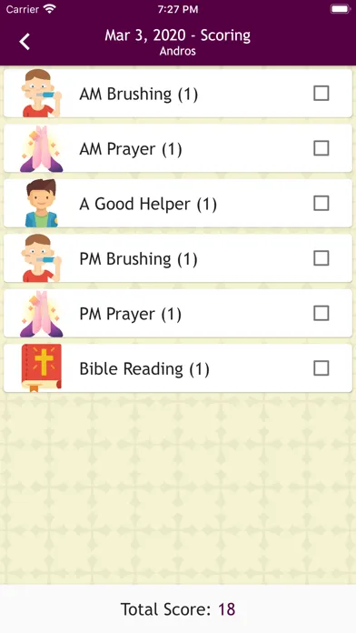 Tangkapan skrin G2G - Sunday School