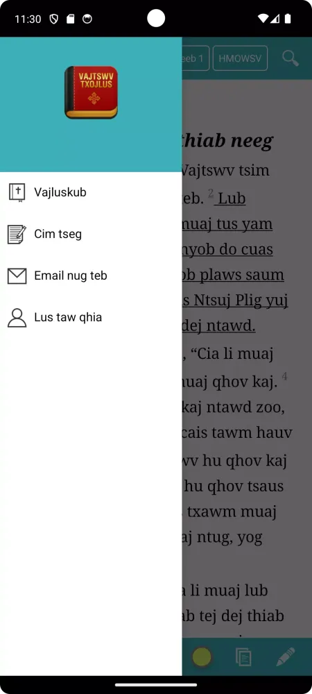 Capturas de pantalla de Kinh Thánh Tiếng H'Mông Trắng