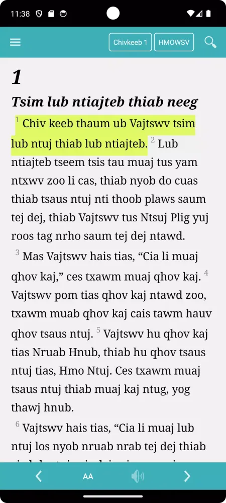 Capturas de pantalla de Kinh Thánh Tiếng H'Mông Trắng