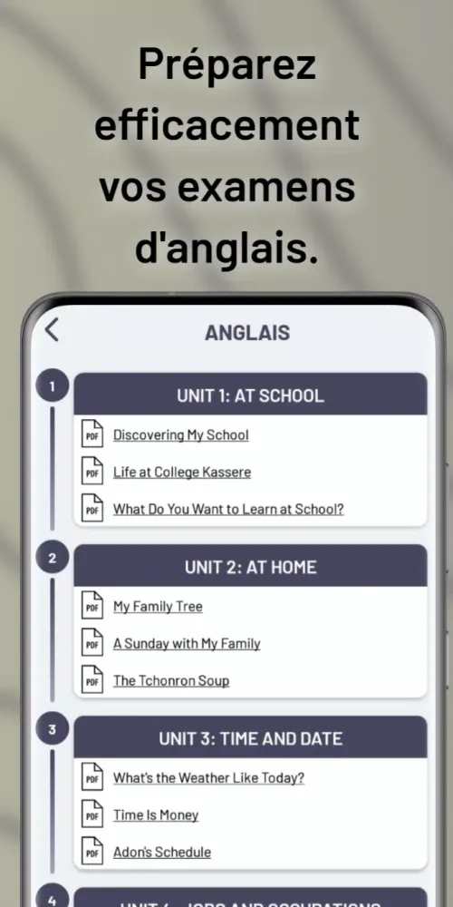 Cours de 5ème Année Collège CI應用截圖