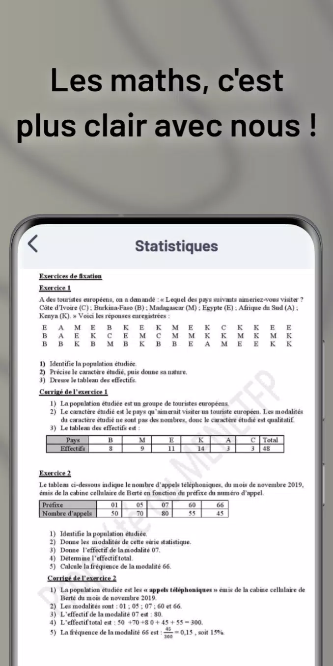 Cours de 5ème Année Collège CI Screenshots