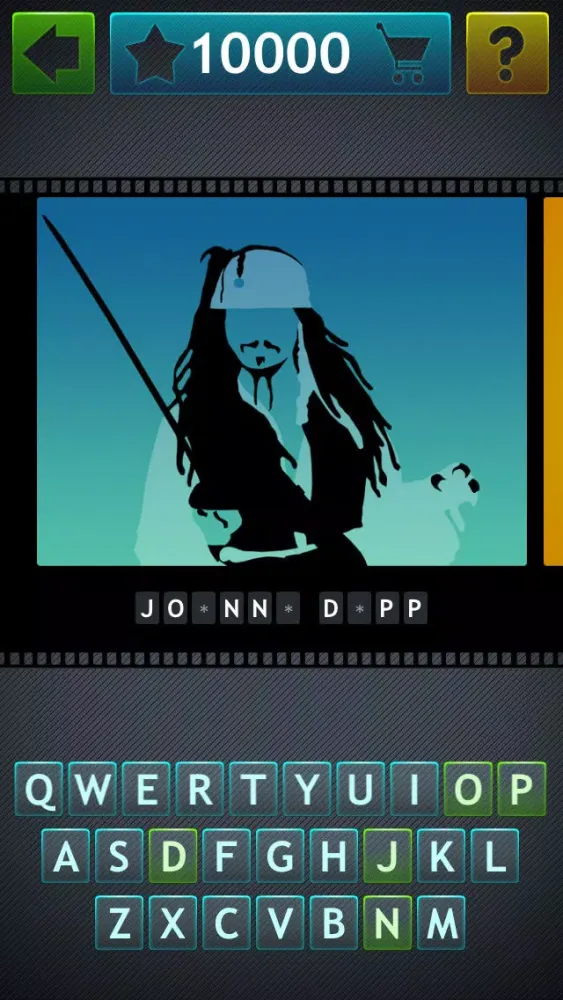 Tangkapan skrin Cinemarama - guess the movie