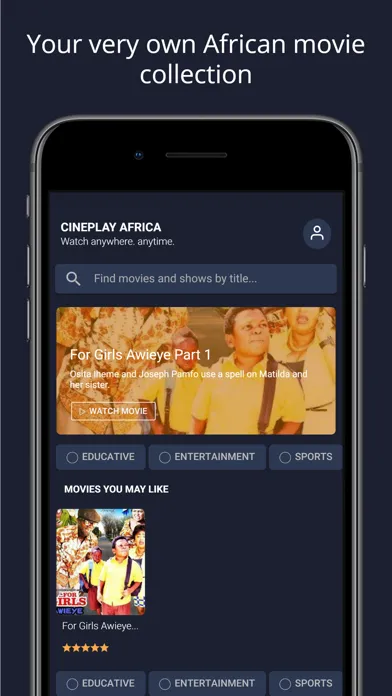 CinePlay Africa স্ক্রিনশট