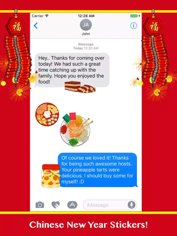 Chinese New Year 2017 Stickers iPad  Screenshots