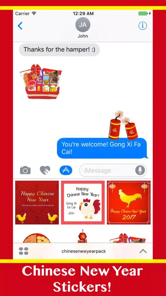 Chinese New Year 2017 Stickers Screenshots