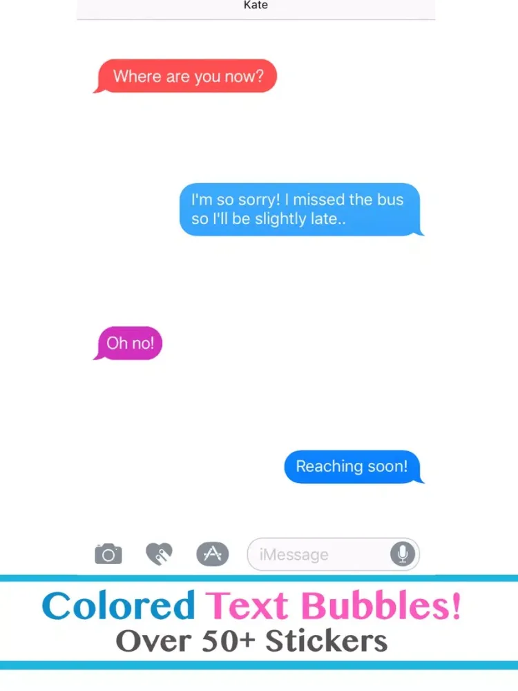 Colorful Text Bubbles iPad  स्क्रीनशॉट