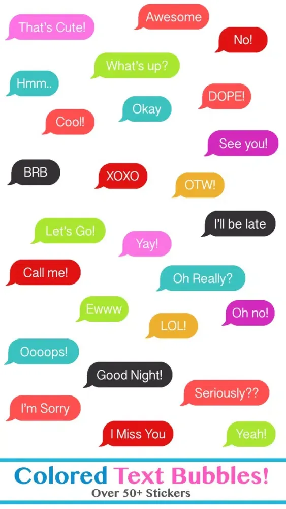 Colorful Text Bubbles स्क्रीनशॉट