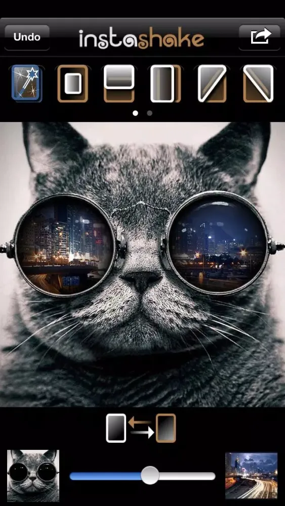Ảnh chụp màn hình của Instashake