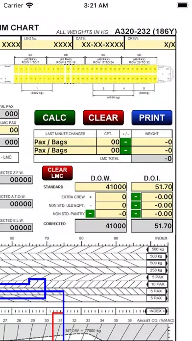 A320 LOADSHEET T&B 186 4z PAX Screenshots