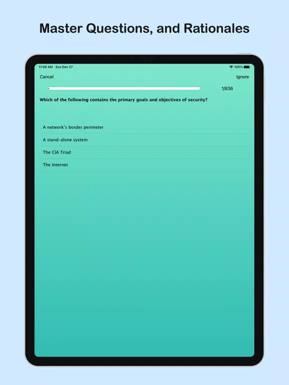 CISSP Self-Paced iPad 应用截图