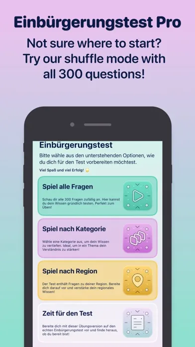 ภาพหน้าจอของ Einbürgerungstest Pro 2024