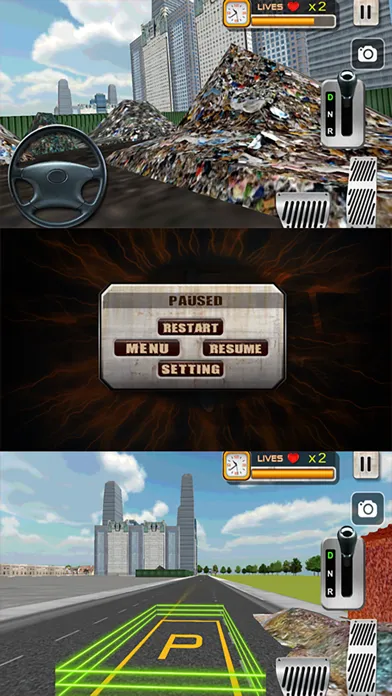 Ảnh chụp màn hình của City Garbage Pickup Truck Driving Simulator