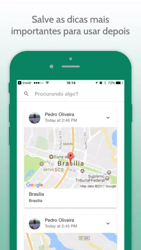 Captures d'écran de Insidr for Insiders - Ajude os viajantes