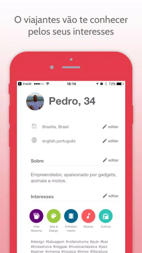Captures d'écran de Insidr for Insiders - Ajude os viajantes