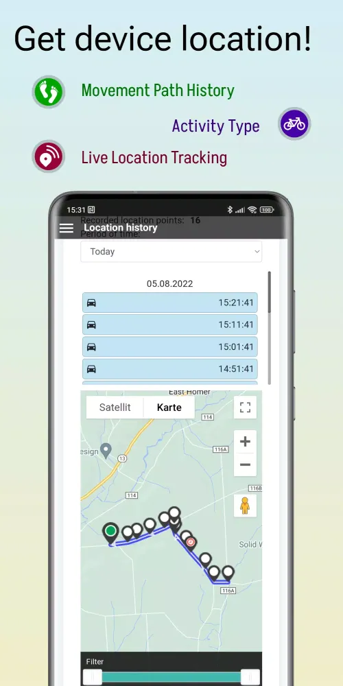 AllTracker Control Center Screenshots
