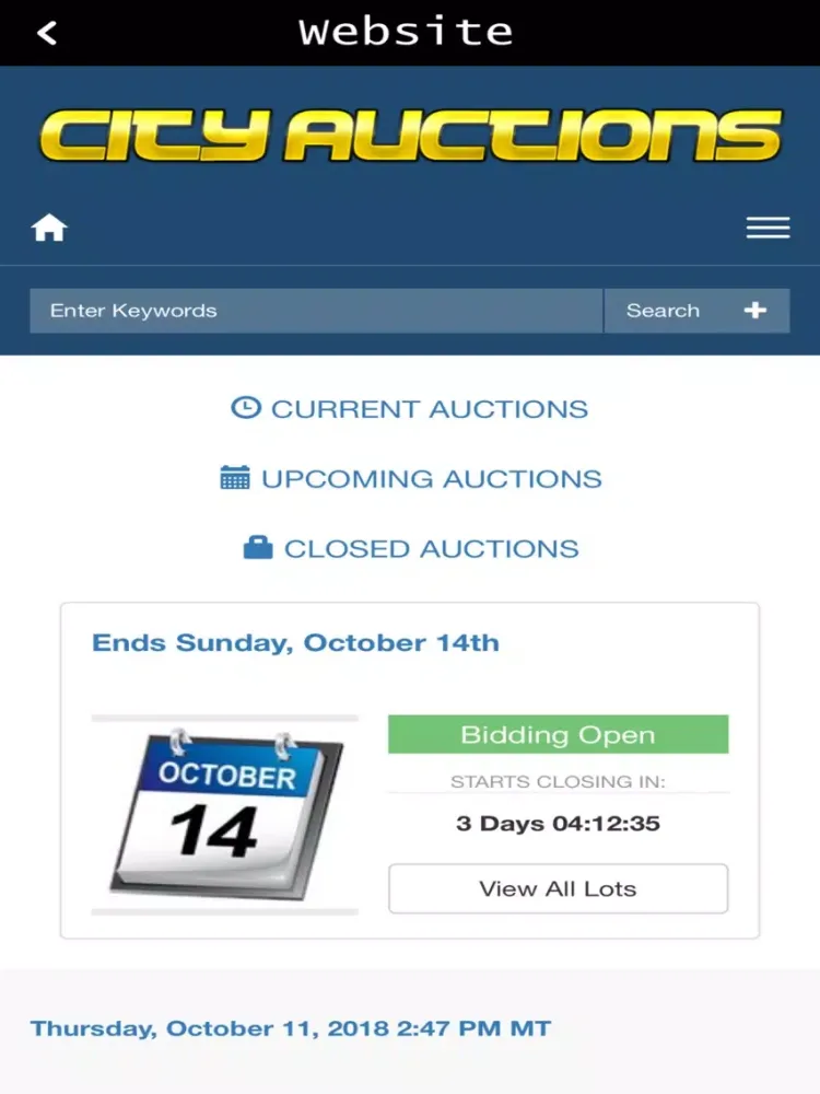 Capturas de pantalla de City Auctions iPad 