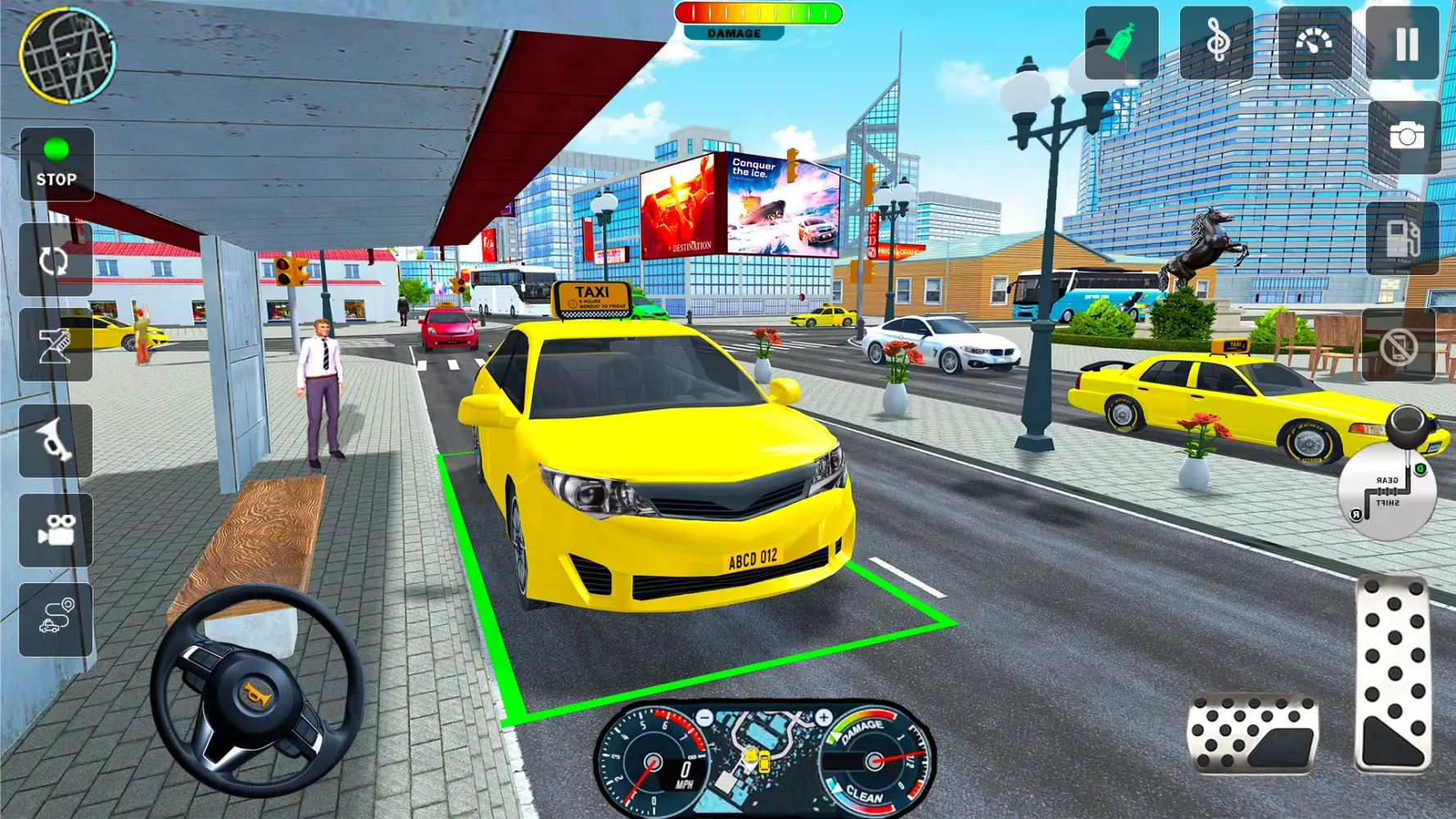 Taxi Cab Car driving school 3d Screenshots