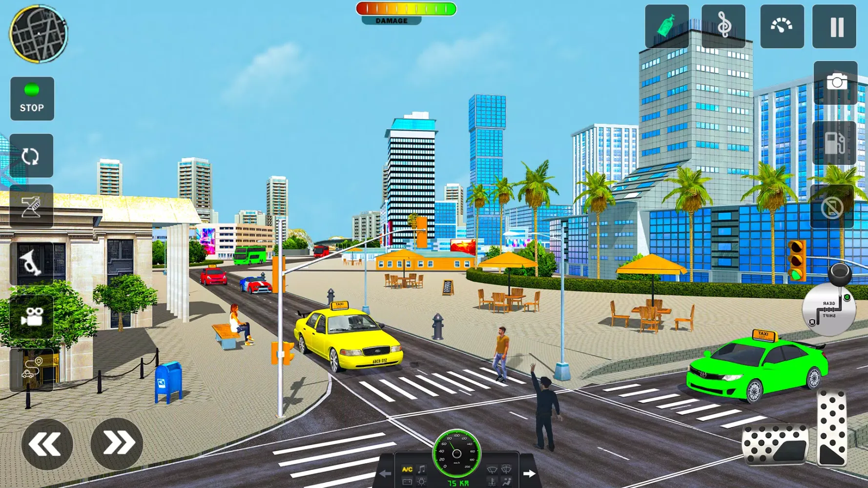 Taxi Cab Car driving school 3d Screenshots