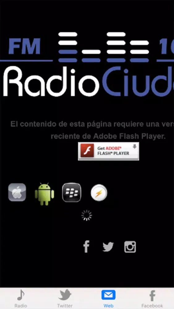 Capturas de pantalla de Radio Ciudad 104.7