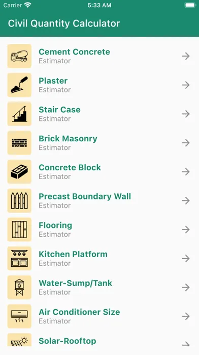 Construction Calculator - 2024 스크린샷