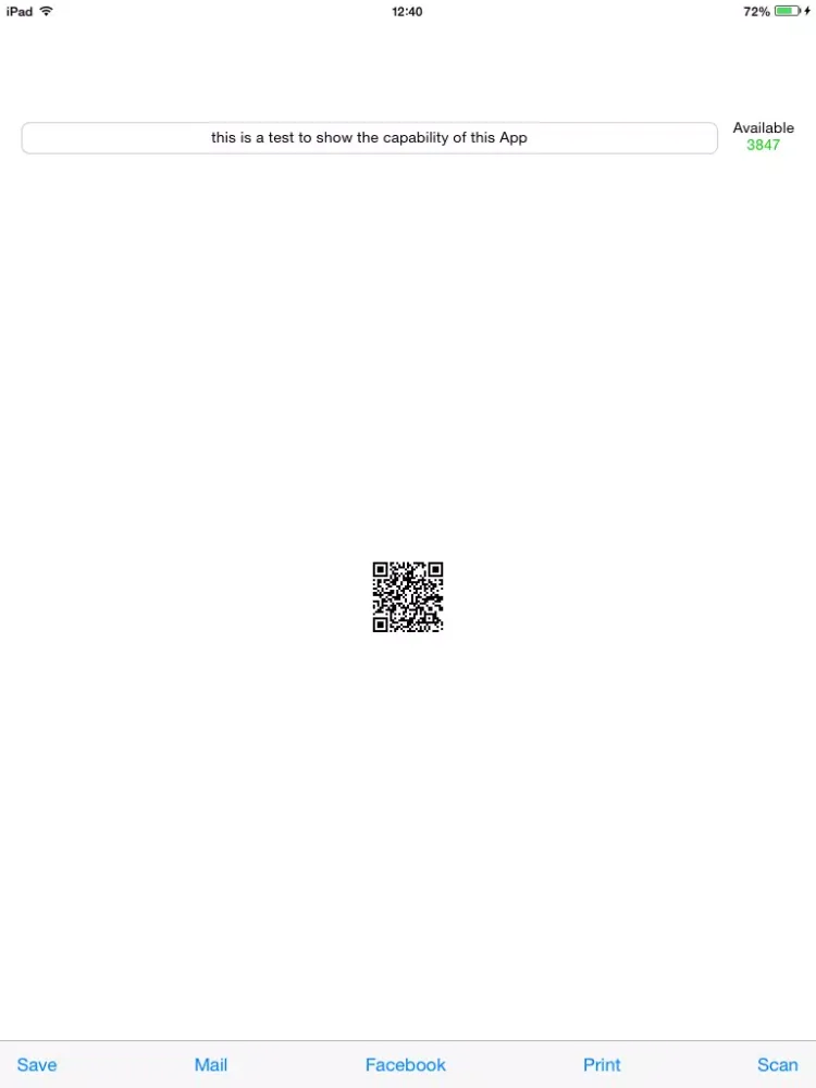 Capturas de tela do JustQR iPad 
