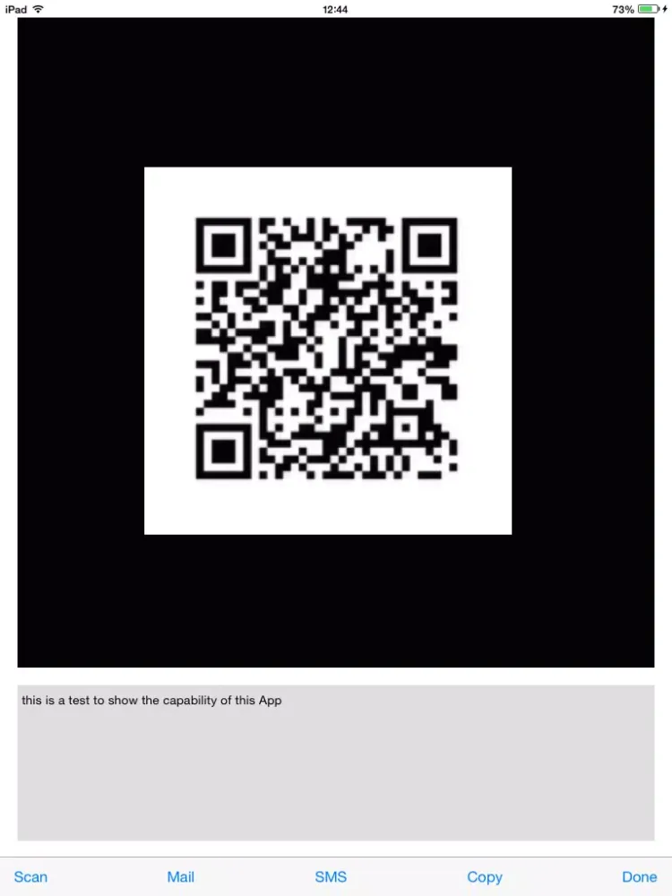 Capturas de tela do JustQR iPad 