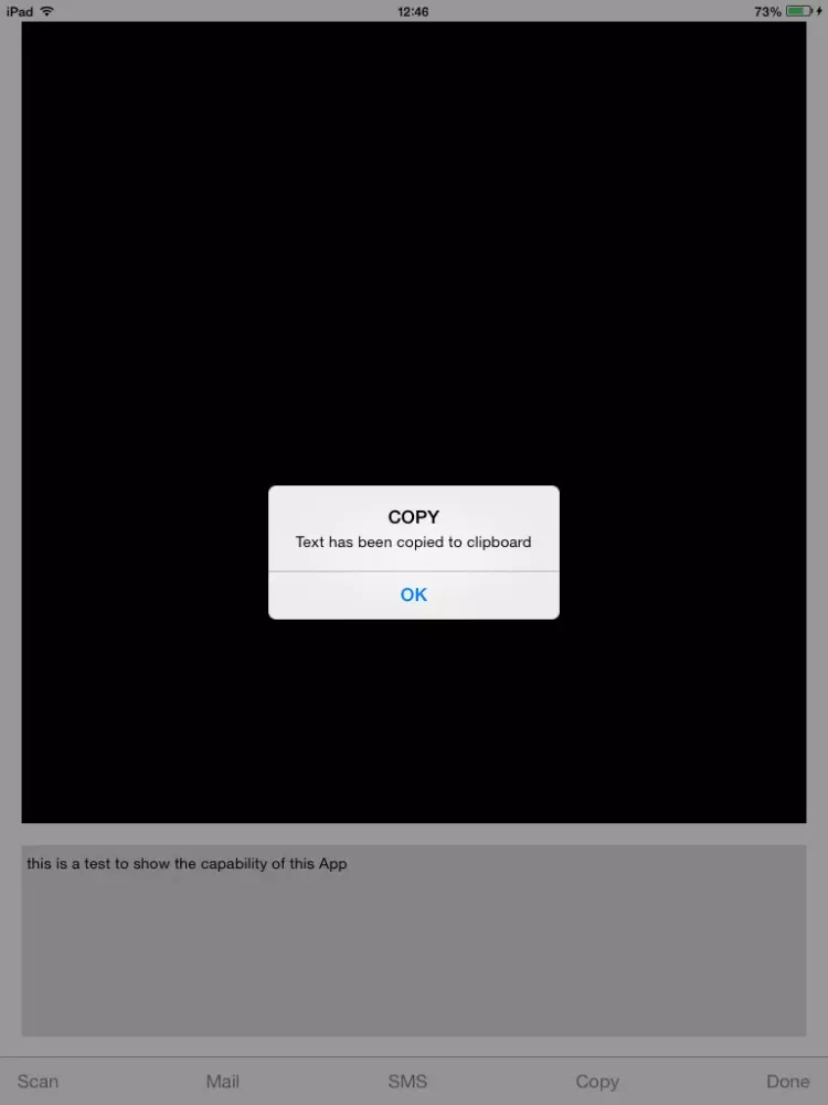 Capturas de tela do JustQR iPad 