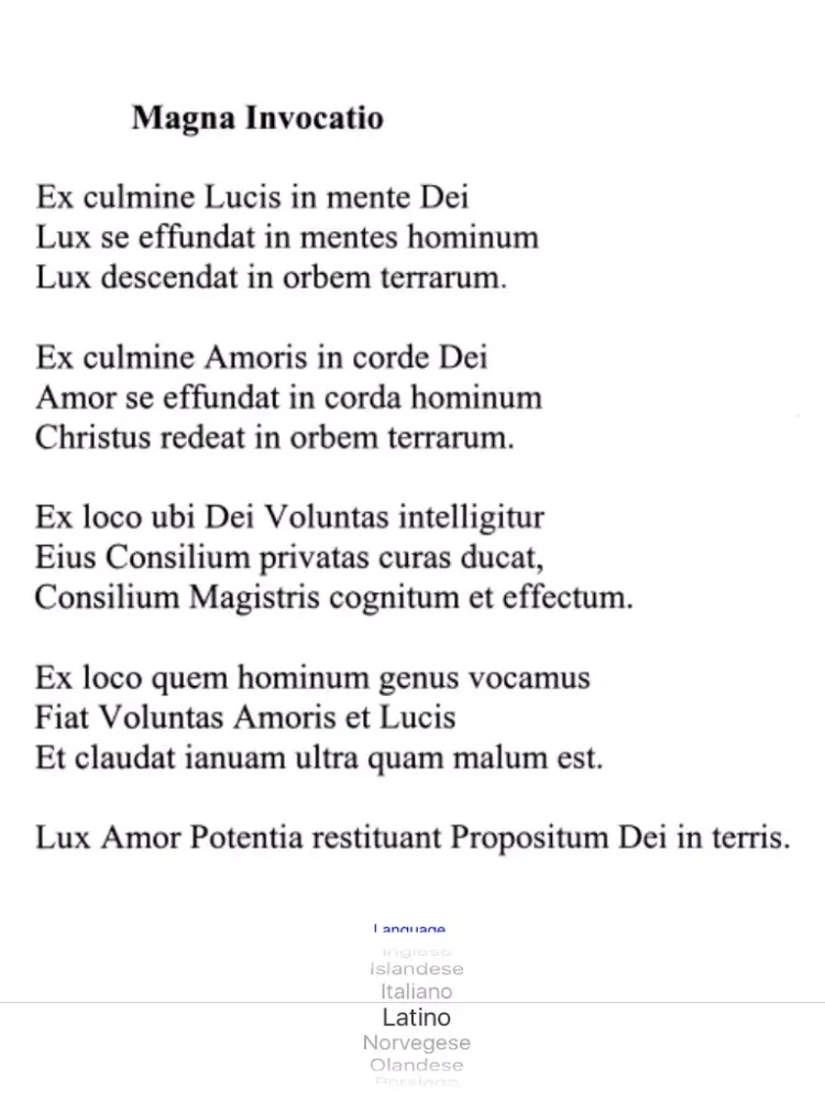 Capturas de tela do Invocazione iPad 