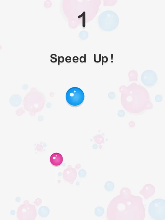 ภาพหน้าจอของ Red and blue spheres iPad 