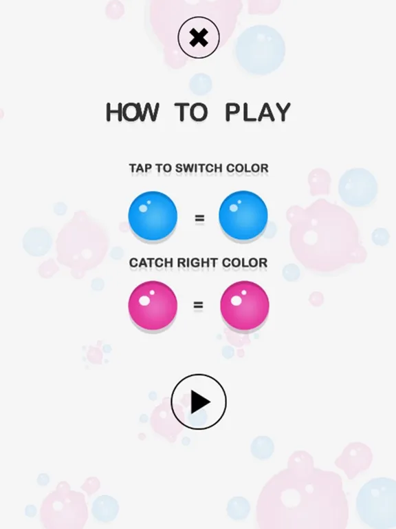 ภาพหน้าจอของ Red and blue spheres iPad 